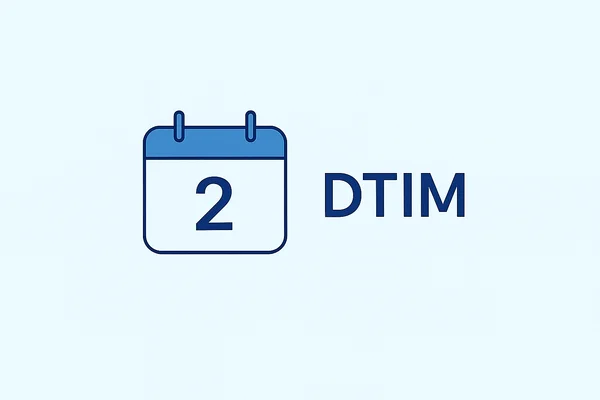 Calendar icon illustration representing the DTIM interval